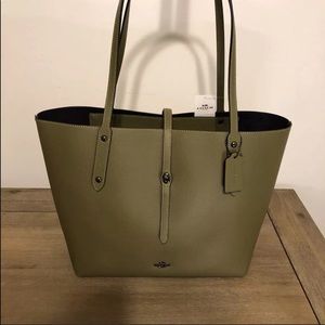 COACH Market Tote Utility Green NWT!